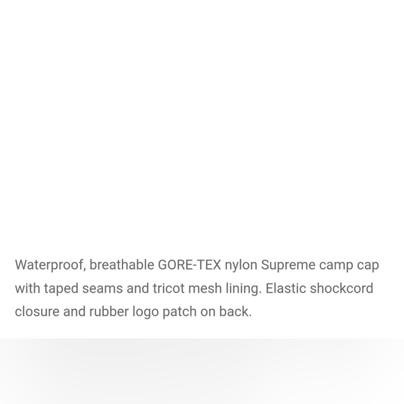 Supreme Gore-Tex Camp Cap *FW22* *NWT* - Picture 4 of 5